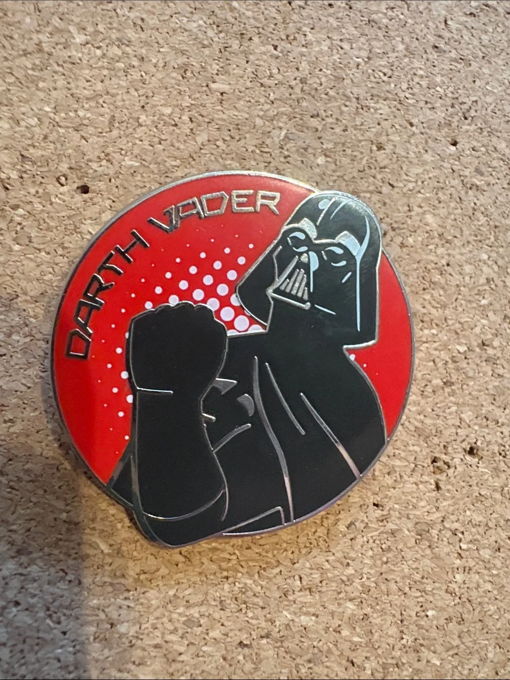 Darth Vader Red & Black Enamel Pin -